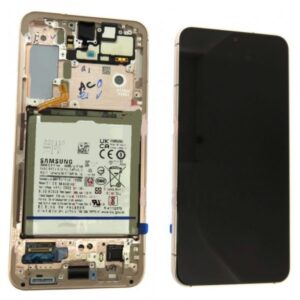 Genuine Samsung Galaxy S22 SM-S901U LCD Screen With Battery Pink Gold (USA Version) – GH82-27493D