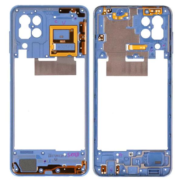 Genuine Samsung Galaxy M32 SM-M325 Middle Cover / Chassis Blue – GH98-46876B